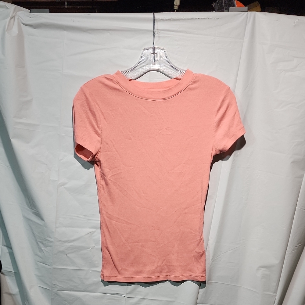 a new day Rose Pink Ribbed Crewneck Top